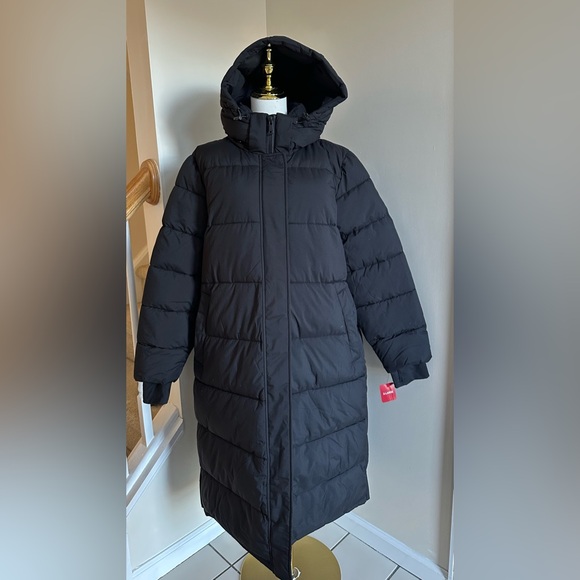 NWT London Fog Black Long Puffer Coat - X-Large - Picture 3 of 16
